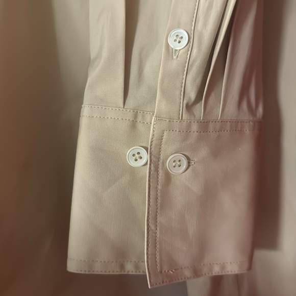 NWT - Theory “Ulrika B” Dress Classic Off The Shoulder in Khaki - Size 6 - Picture 2 of 4